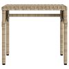 vidaXL liggestol med baldakin og bord polyrattan beige