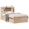 vidaXL sengeramme uden madras 135x190 cm massivt fyrretr&aelig; hvid