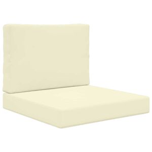 vidaXL Udend&oslash;rs Sofa Pude 2 pcs Creme Polyester