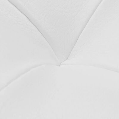 vidaXL ottoman med opbevaring kunstlæder hvid