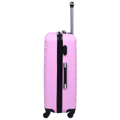 vidaXL kuffertsæt 3 stk. hardcase ABS pink