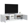 vidaXL tv-skab med LED-lys 120x30x36 cm hvid