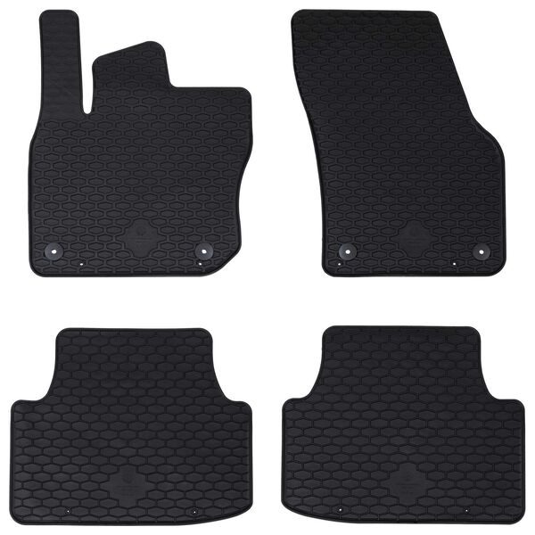 vidaXL Bilm&aring;tte 4 pcs Sort VW TIGUAN TDI Gummi