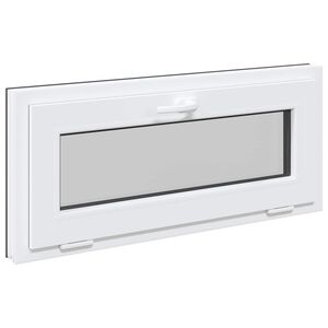 vidaXL K&aelig;ldervindue RISOR 90 x 40 cm PVC og glas Antracit