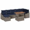 vidaXL Havesofa S&aelig;t 8 pcs Gr&aring; polyrattan