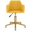 vidaXL drejelige spisebordsstole 2 stk. fl&oslash;jl gul