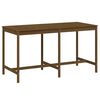 vidaXL havebord 203,5x90x110 cm massivt fyrretr&aelig; gyldenbrun