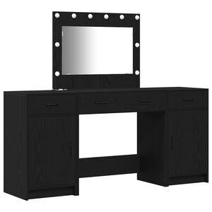 vidaXL Kl&aelig;deskab 3 stk. Sort 78,5 x 41 x 135 cm Konstrueret tr&aelig;