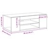 vidaXL TV-skab med skuffe Sort eg 90 x 39 x 30 cm Konstrueret tr&aelig;