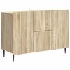 vidaXL Sideboard Sonoma-eg 89 x 34,5 x 62 cm Konstrueret tr&aelig;