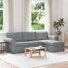 vidaXL Sofa Lysegr&aring; Samlede dimensioner: 245 x 138 x 80 cm (B x D x H)