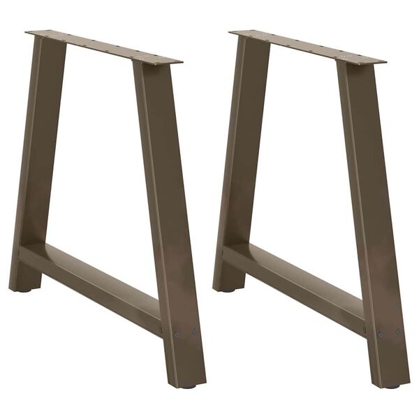 vidaXL spisebordsben A-formet 2 stk. 90 x (72-73) cm st&aring;l