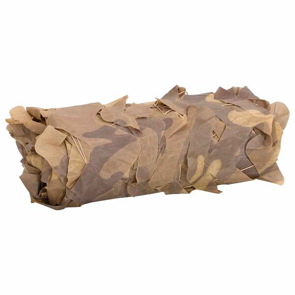 vidaXL camouflagenet 844x429 cm med opbevaringspose sandfarvet