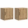 vidaXL Natskab 2 pcs Artisan-eg 43 x 34,5 x 47 cm Konstrueret tr&aelig;