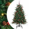 vidaXL Kunstigt juletr&aelig; med stativ Gr&oslash;n 150 cm PVC og metal og plast