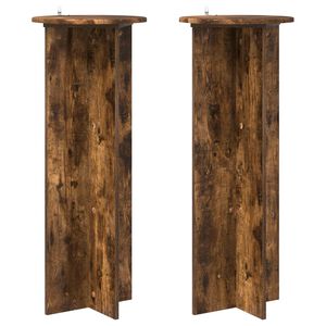 vidaXL Planteholder 2 stk. R&oslash;get eg &Oslash;40 x 100 cm Konstrueret tr&aelig;