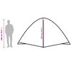 vidaXL 6-personers campingtelt vandt&aelig;t bl&aring;