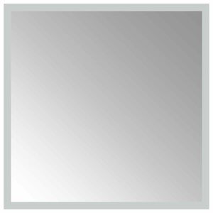 vidaXL LED badev&aelig;relsesspejl Transparent 40 x 40 cm h&aelig;rdet glas