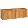 vidaXL plantekasse 150x50x50 cm massivt teaktr&aelig;