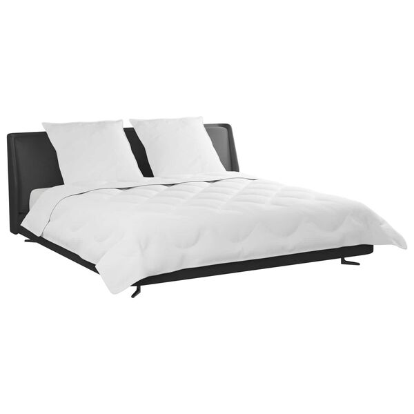 vidaXL Dyne med pude 3 pcs Hvid Mikrofiber