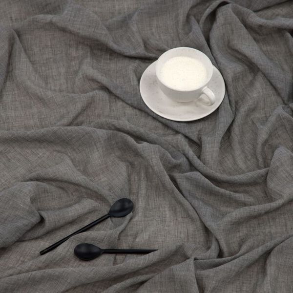 Venture Home gardin Elena 240x135 cm polyester m&oslash;rkegr&aring;