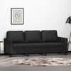vidaXL 3-personers sofa 180 cm kunstl&aelig;der sort