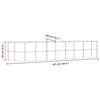 vidaXL plantekasse 367x140x68 cm galvaniseret stål grøn