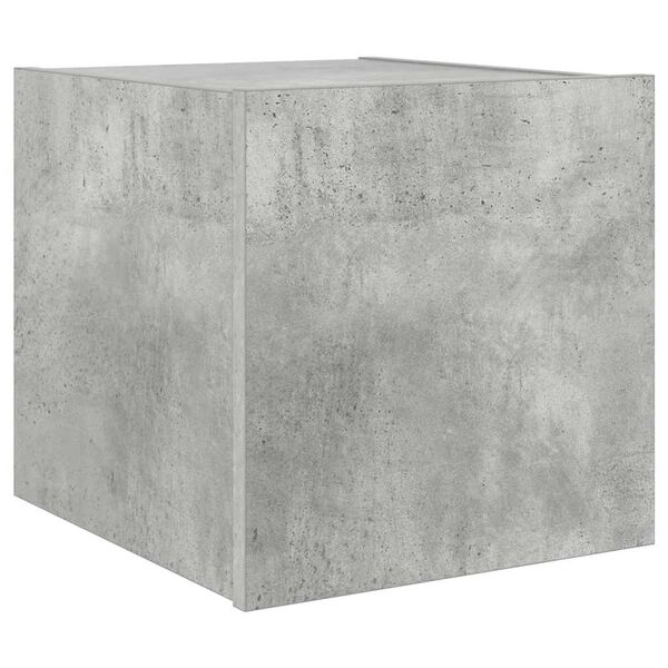 vidaXL v&aelig;gh&aelig;ngt tv-bord med LED-lys 30,5x35x30 cm betongr&aring;