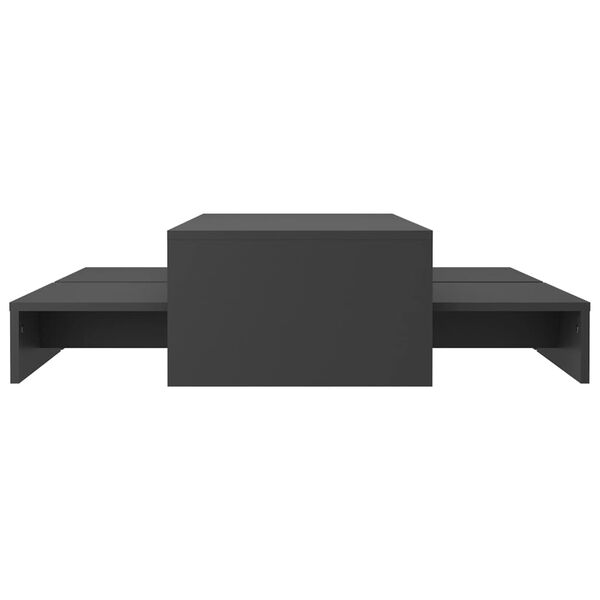 vidaXL sofabordss&aelig;t 100x100x26,5 cm konstrueret tr&aelig; gr&aring;