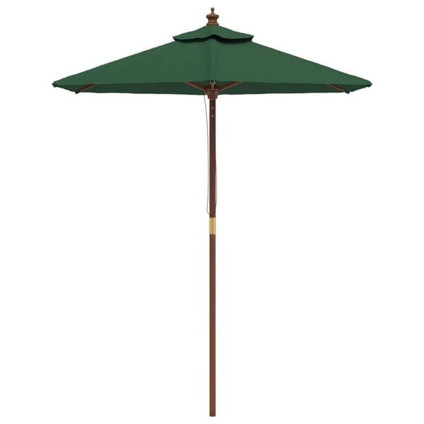 vidaXL haveparasol med tr&aelig;stang 196x231 cm gr&oslash;n