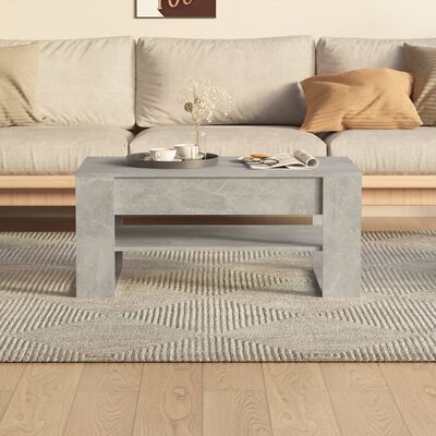 vidaXL sofabord 102x55x45 cm konstrueret træ betongrå