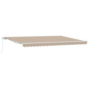 vidaXL Markise Beige 500 x 300 x 165 cm Polyester og metal