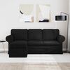 vidaXL Sofa Sort 215 x 138 x 80 cm Stof