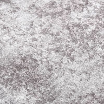 vidaXL gulvtæppe 80x150 cm skridsikkert og vaskbart grå