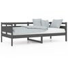 vidaXL daybed 90x200 cm massivt fyrretr&aelig; gr&aring;