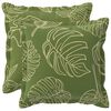 vidaXL Pudebetr&aelig;k 2 stk. HOUTEN Bladdesign 35 x 35 cm Polyester