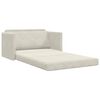 vidaXL Sovesofa 110cm Creme Fl&oslash;jl