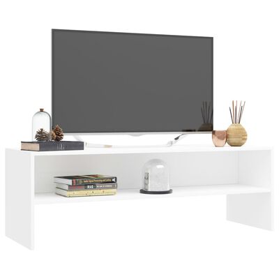 vidaXL tv-bord 120x40x40 cm konstrueret træ hvid