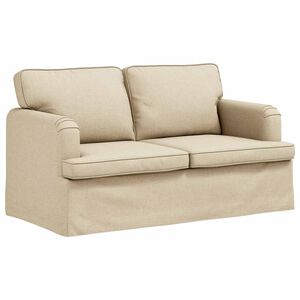 vidaXL Sofa Creme 144 x 80 x 85 cm Stof
