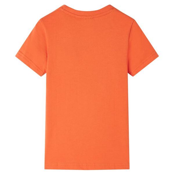 T-shirt til b&oslash;rn str. 104 lys orange