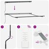 vidaXL Utrækkelig Markise Lysegrå 300 x 250 cm Stof og aluminium