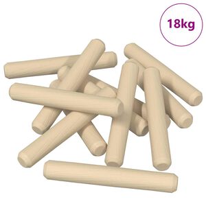 vidaXL Tr&aelig;dowels 12000 pcs Brun Massivt tr&aelig;
