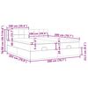 vidaXL osmannisk sengeramme med madrasser 200x200 cm stof m&oslash;rkebrun