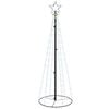 vidaXL kegleformet juletræ 108 LED'er 70x180 cm kold hvid