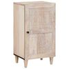 vidaXL Sideboard Bleg Hvid 40 x 33 x 75 cm Massivt mangotr&aelig;