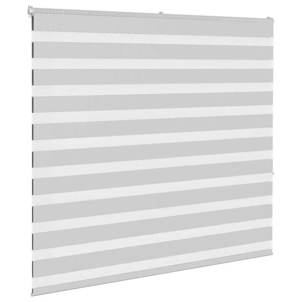vidaXL zebragardin lysegr&aring; 165x150 cm stofbredde 160,9 cm polyester