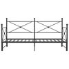 vidaXL daybed med udtræk uden madras 107x203 cm stål sort
