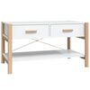 vidaXL sofabord 82x48x45 cm konstrueret tr&aelig; hvid