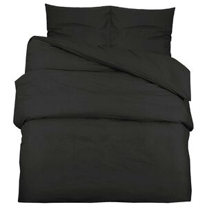 vidaXL senget&oslash;j 200x220 cm bomuld sort
