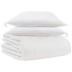 vidaXL Vinter dyne med pude 3 pcs Hvid Dunfjer